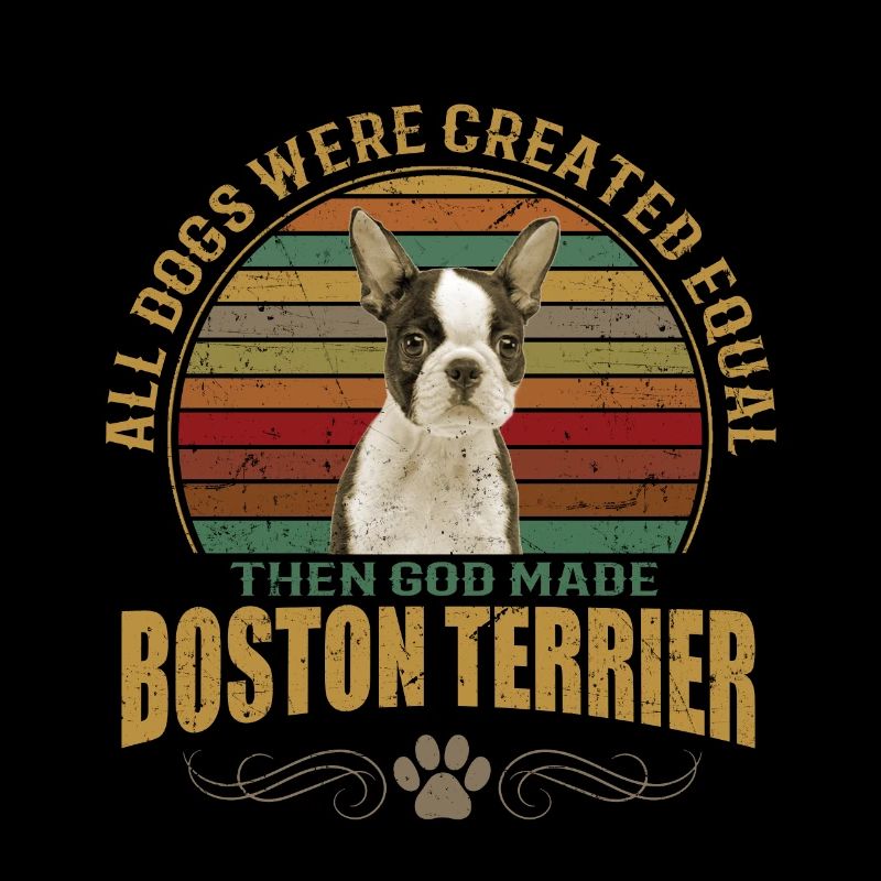 Boston Terrier - conception de chien branché cool