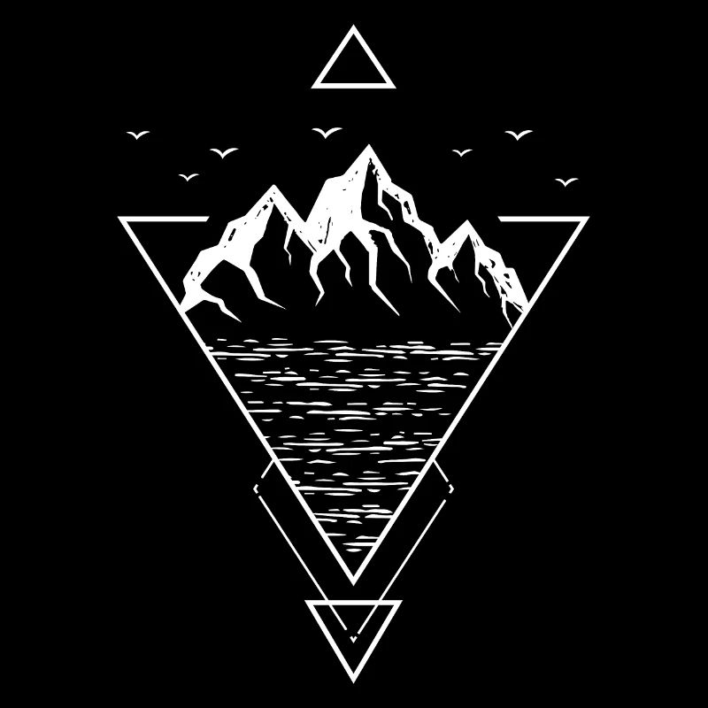 Modern Geometric Nature Mountains Hipster