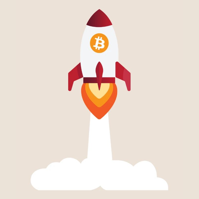 Bitcoin Rocket - Bitcoins de crypto-monnaie
