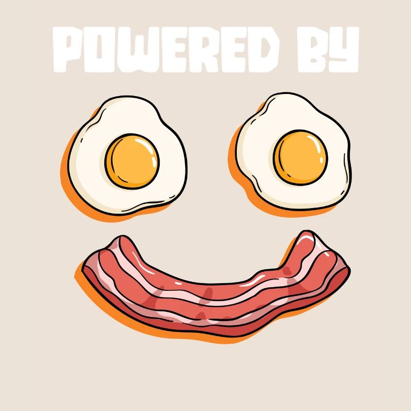 Powered By Eggs And Bacon - Fried Egg Breakfast