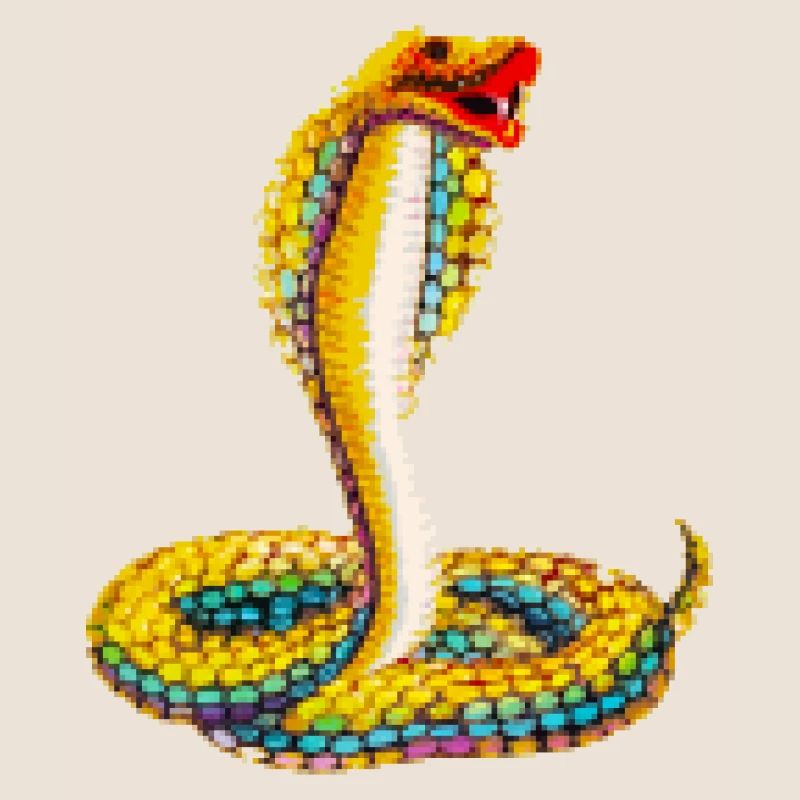Serpent de pixel