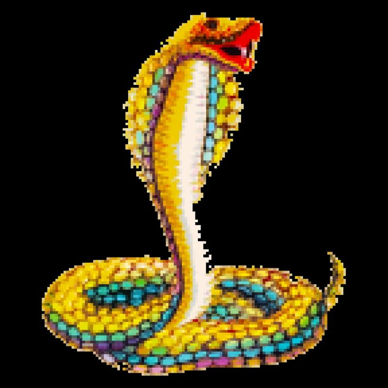 Serpent de pixel