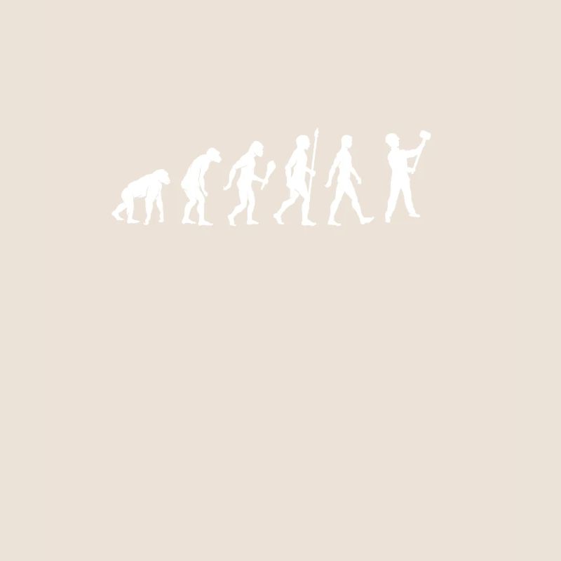 Lustige Maurer Evolution Arbeiter Geschenkidee