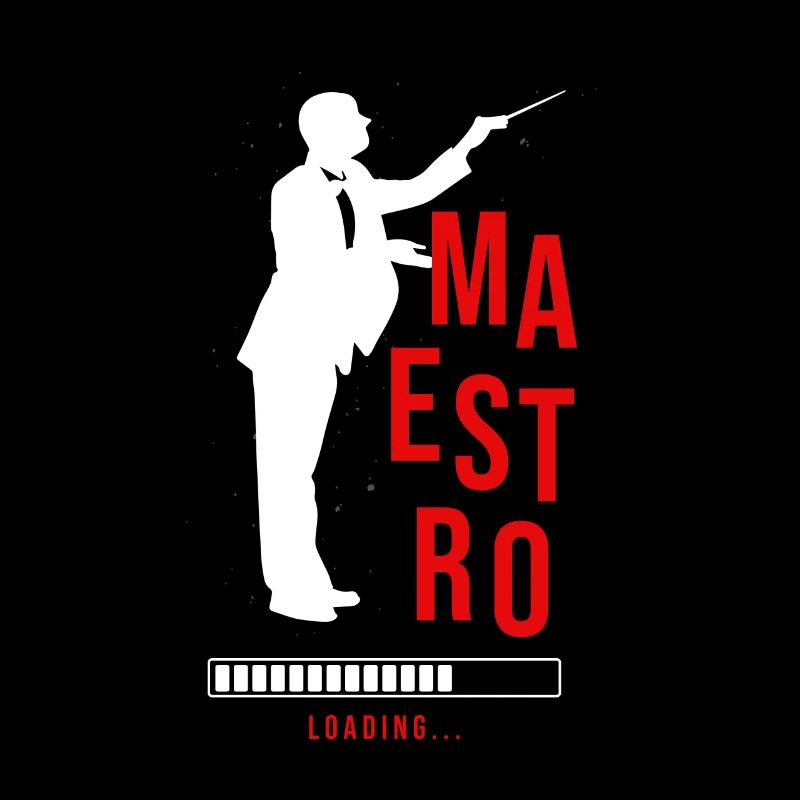 Maestro Laden Dirigent Orchester Musik Geschenk
