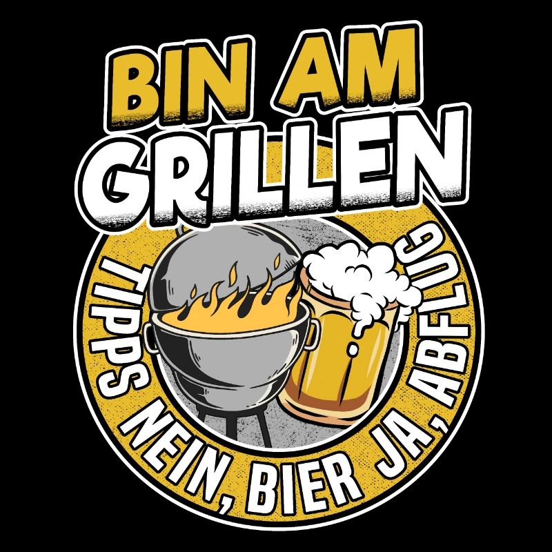 Grillen Geschenk Lustig Vatertag Papa Griller Bier