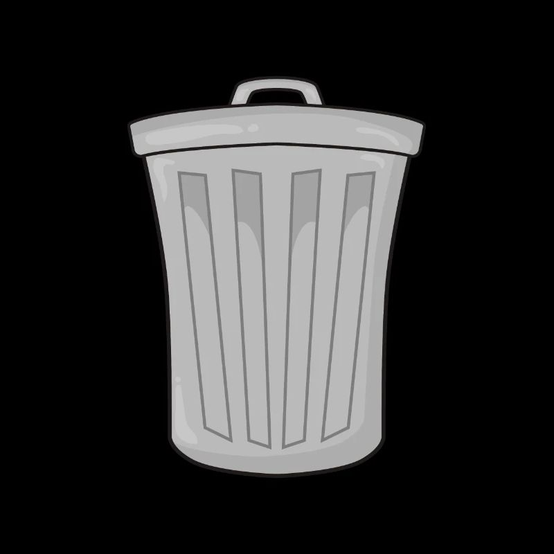 Garbage bin garbage
