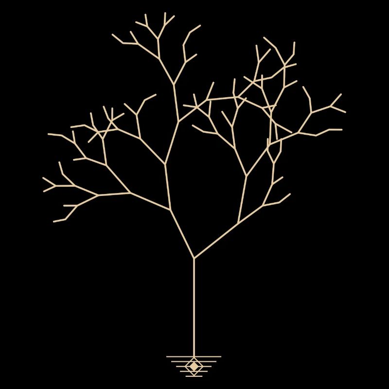 Minimalisme abstrait d'arbre
