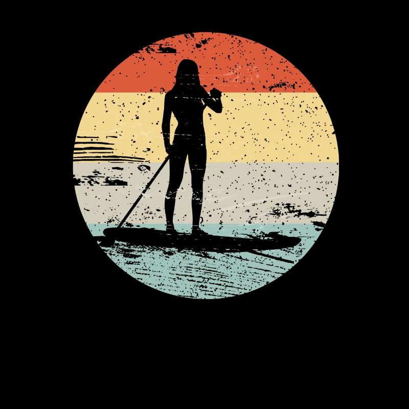 Paddle Board SUP Vintage Look Gift