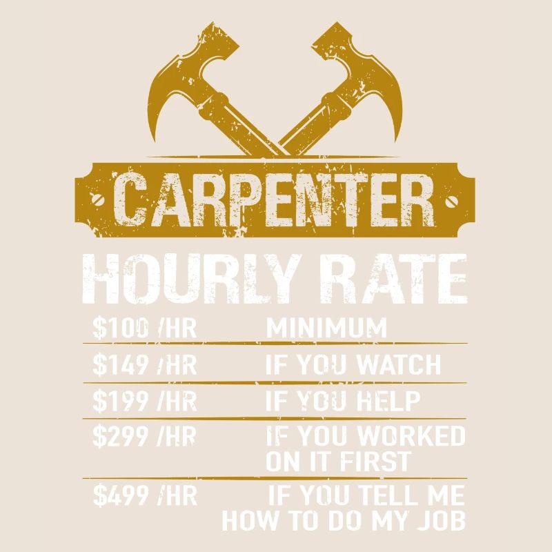 Carpenter Tarif horaire Carpenter Carpenters Master