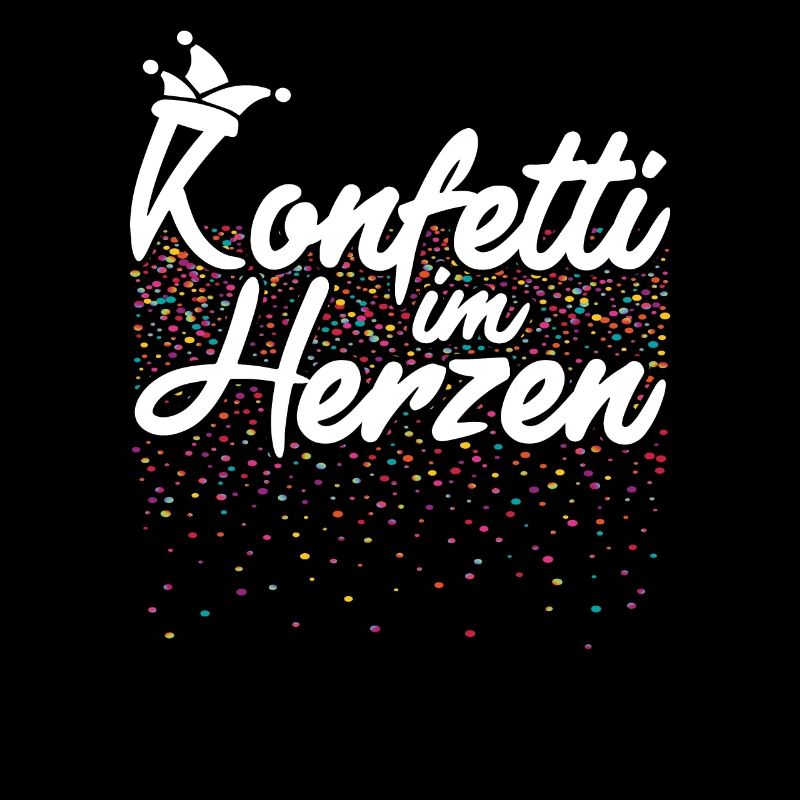 Konfetti im Herzen Fasching Karneval Konfetti