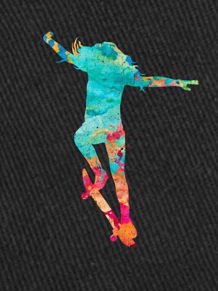 Skater girl skateboarding PopArt