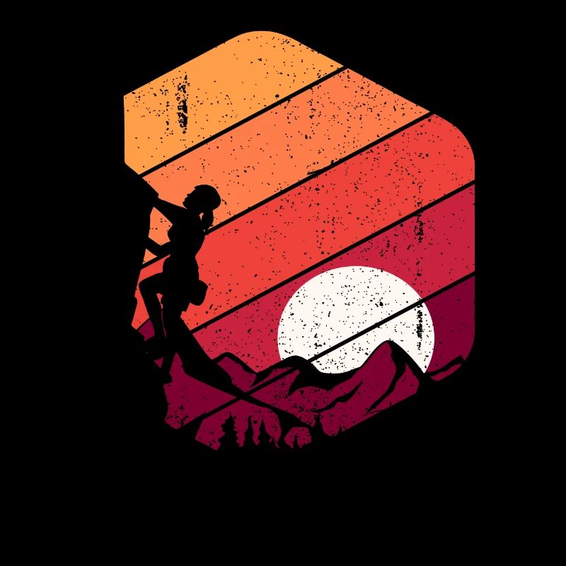 Felsklettern Klettern Retro