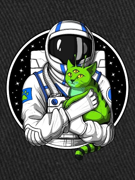 Chat étranger d’astronaute