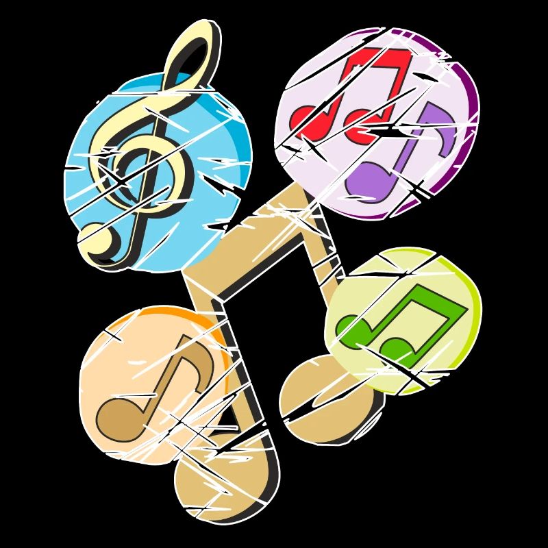 Sheet music notes Music