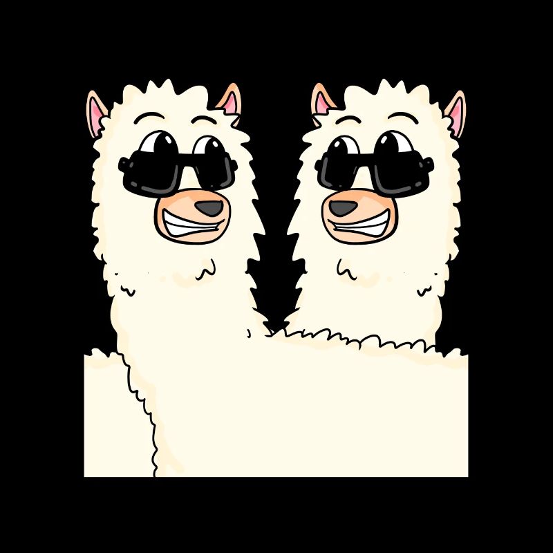 Funny alpacas