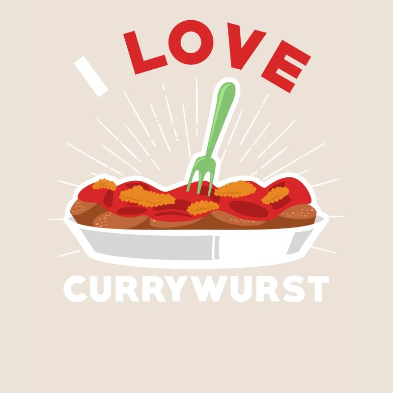 Currywurst Ich liebe Currywurst