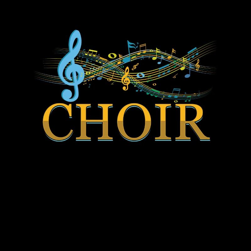 Clef Chor Musik Noten Chor Chor Singen Geschenk