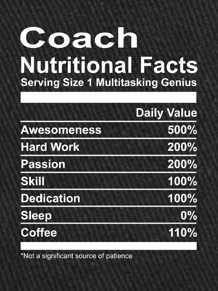Coach Nutritional Facts T-Shirt