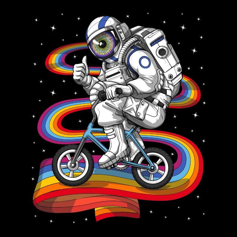 Cyclisme psychédélique d’astronaute