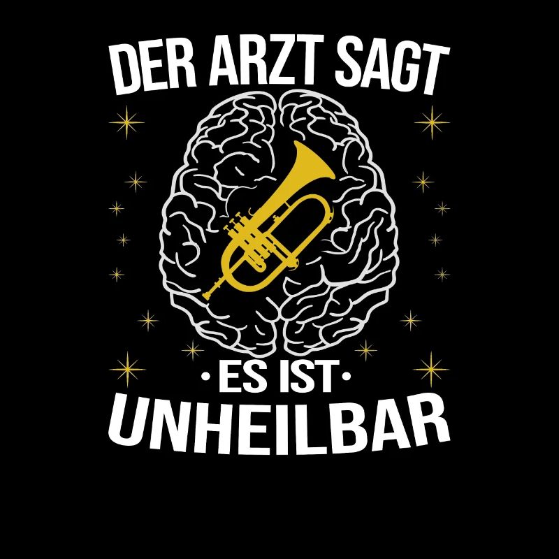 Flügelhornist Blasmusik Horn Sprüche Geschenkidee