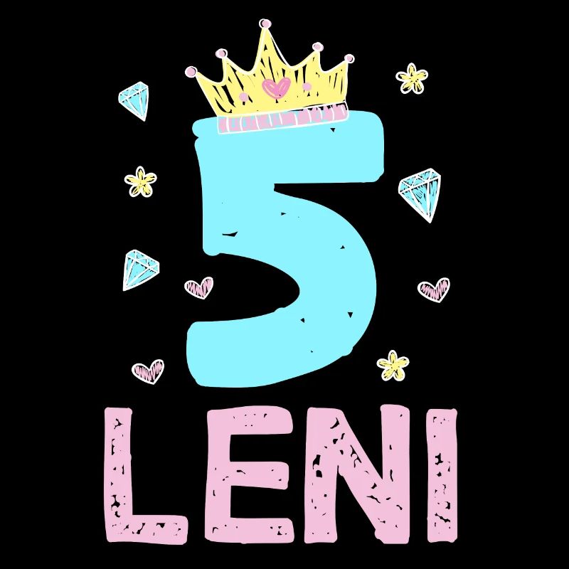 5. Geburtstag Leni Prinzessin Krone Einhor