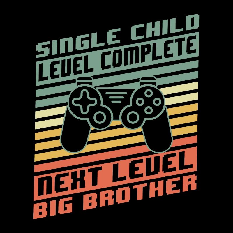 Level Complete Einzelkind Bruder Geburt Geschenk