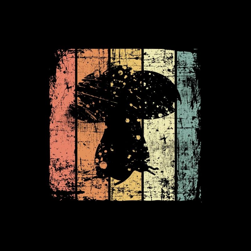 Champignons rétro champignons