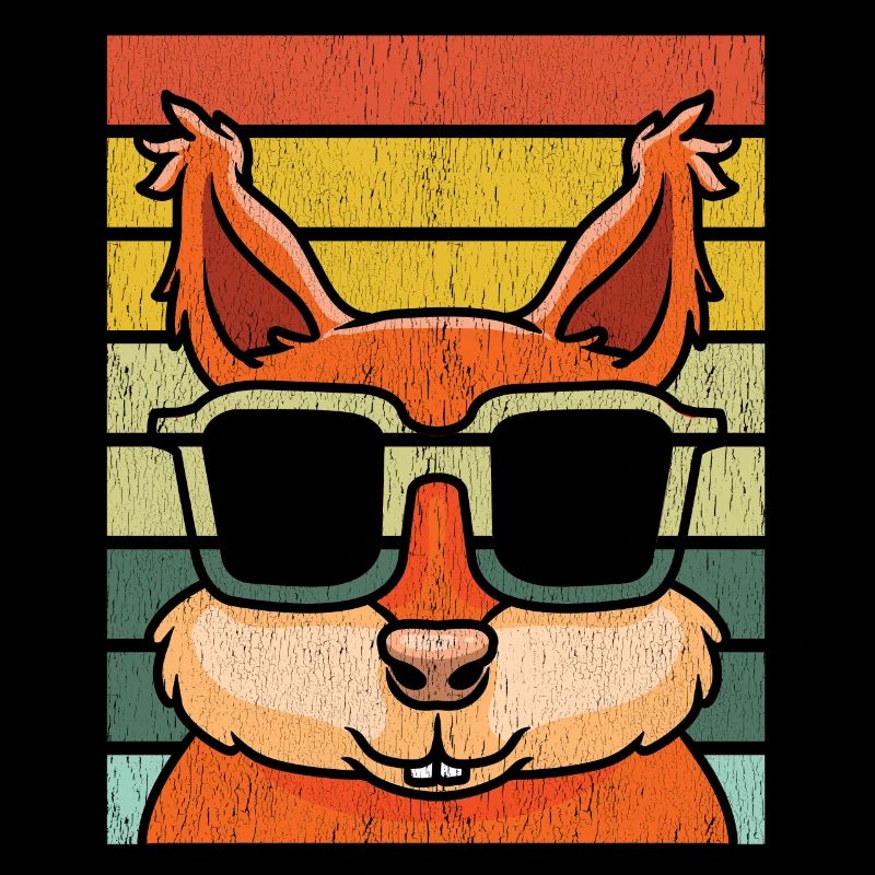 Squirrel with sunglasses