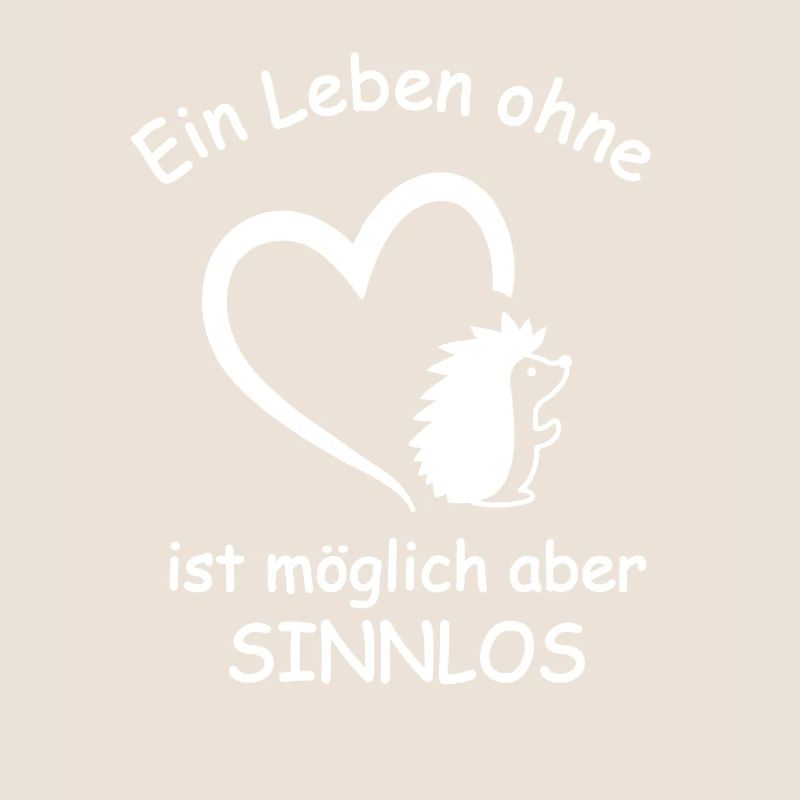Igel Spruch Herz Stacheltier Stacheligel Geschenk