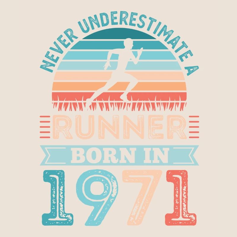 Läufer geboren 1971 50. Geburtstag Geschenk Running Dad