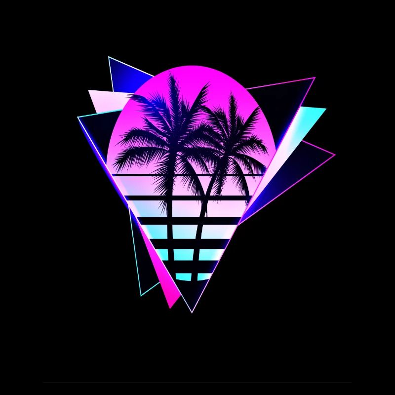 Aesthetic Vaporwave Vintage. retrowave-triangle