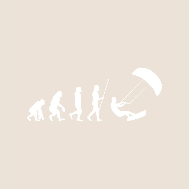 Kitesurfing Human Evolution Funny Kitesurfer Joke