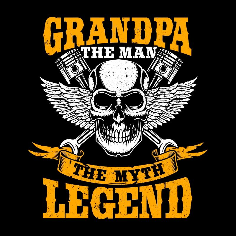 Opa Motorrad Biker Der Mythos
