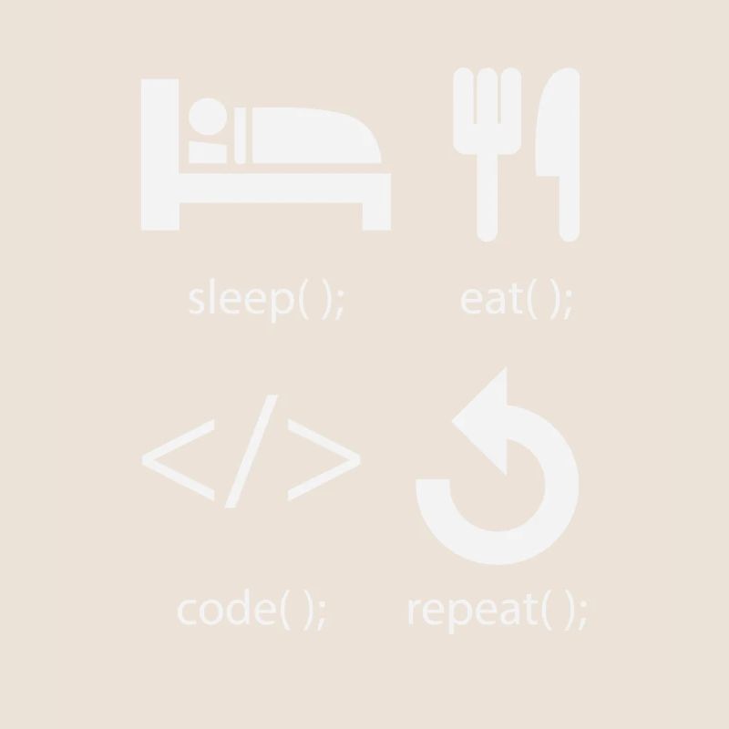 Programmierer Entwickler - Eat Sleep Code Repeat