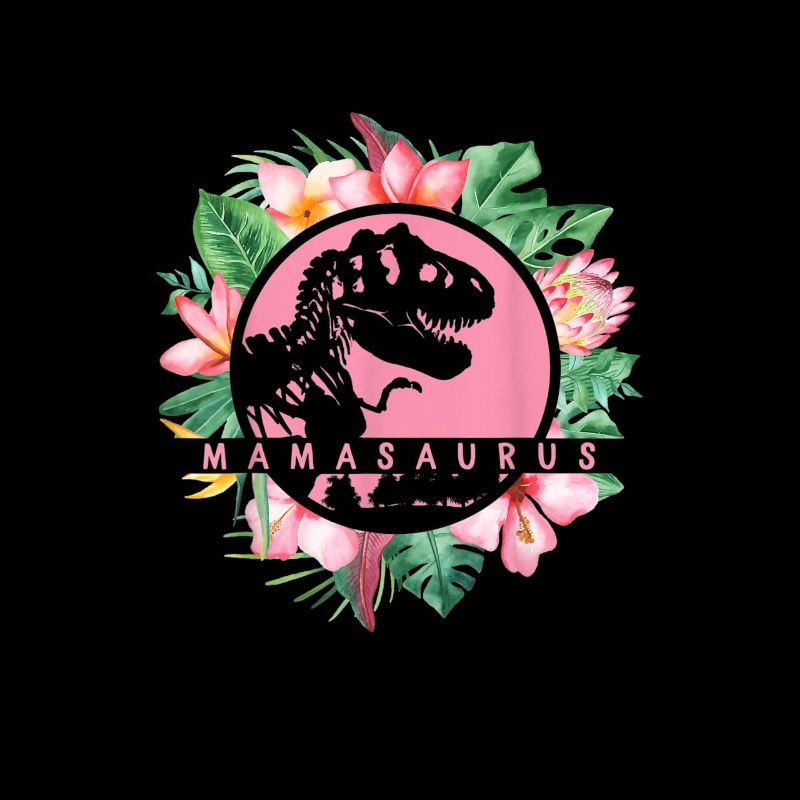 Muttertag Mamasaurus Mom Mama Mutter Blumen