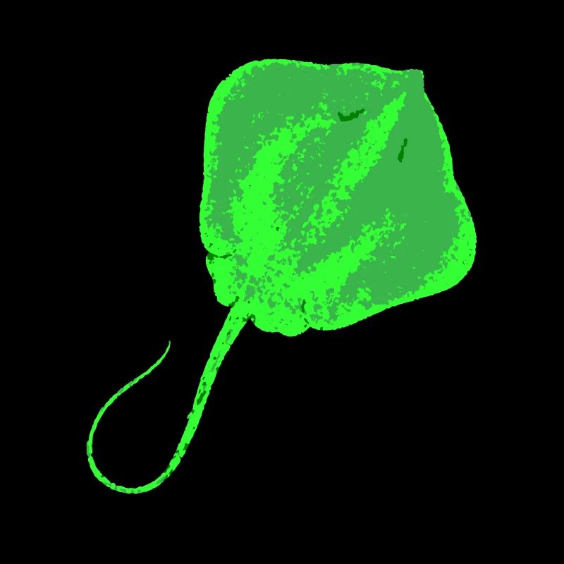 Fluorescent stingray by The Manzanita's