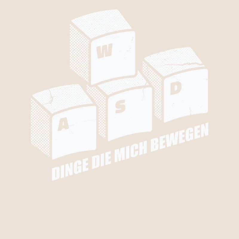 PC Gamer Gaming WASD lustige Geschenkidee