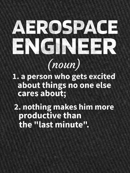Aerospace Engineer Geschenkidee Raumfahrttechnik