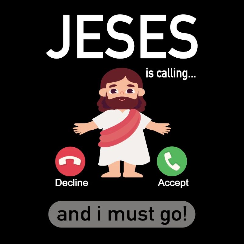 Jeses Is Calling - Téléphone Appel de Jesus Joke