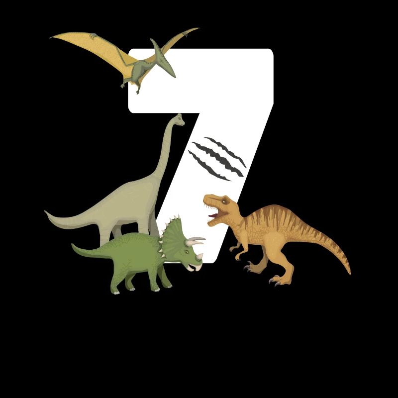 7. Geburtstag Kindergeburtstag Dino Dinosaurier