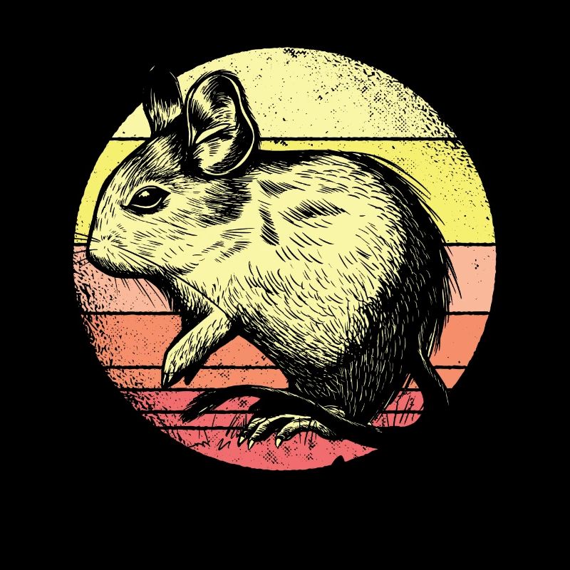 Degu Silhouette