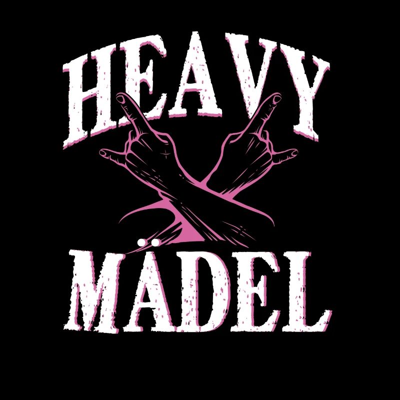 Heavy Mädel Metal Geschenk
