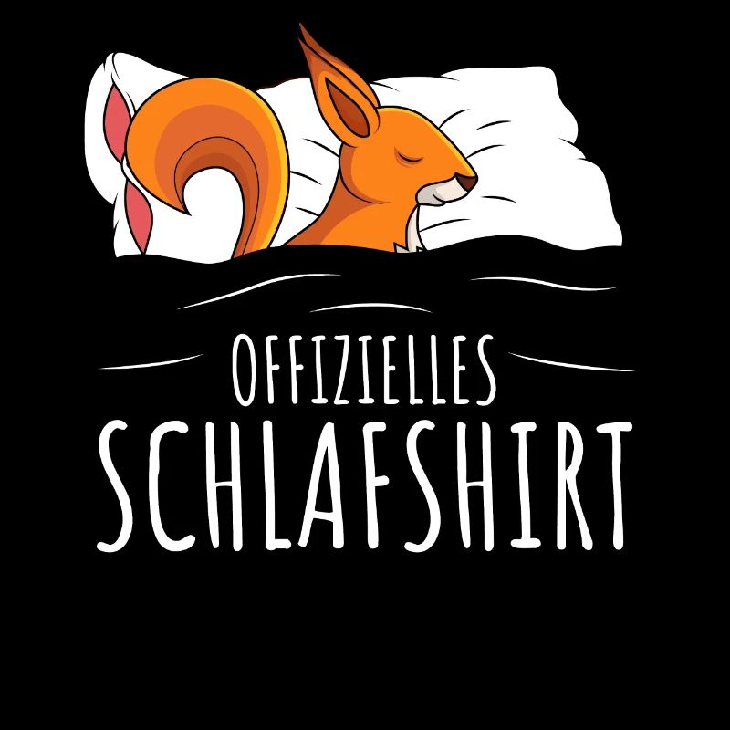 Offizielles Schlafshirt Eichhörnchen Geschenk