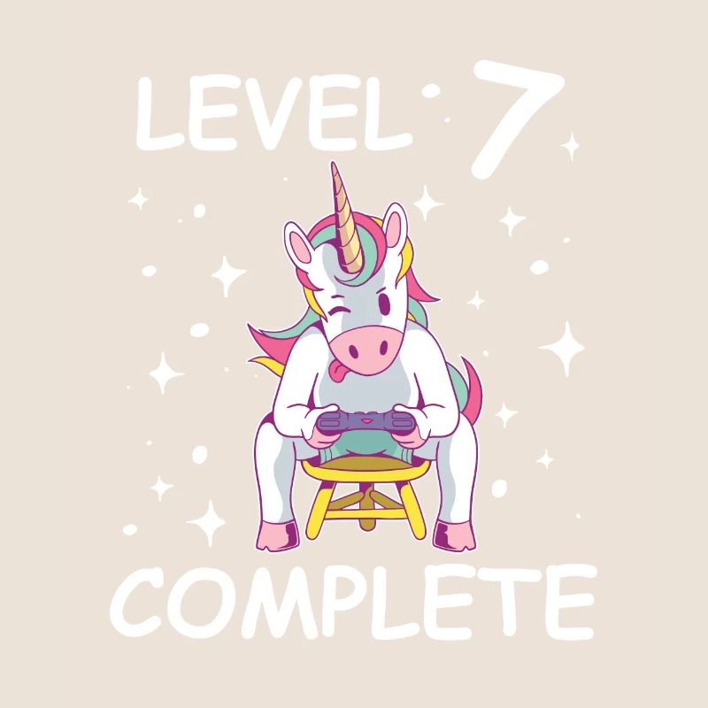 Niveau 7 Anniversaire complet d’enfant de 7 ans