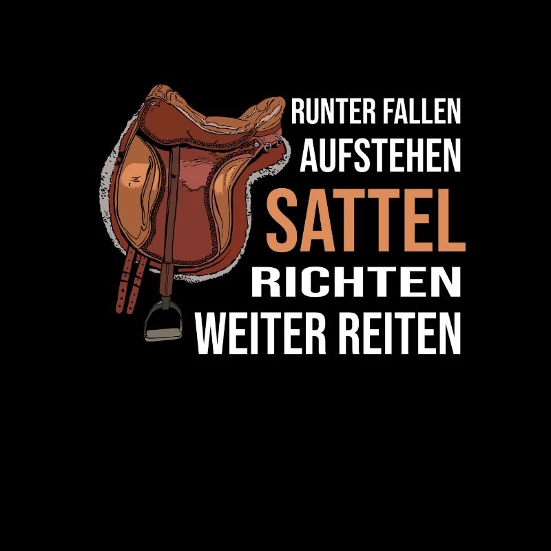 Runterfallen Aufstehen Sattel Richten Weiter