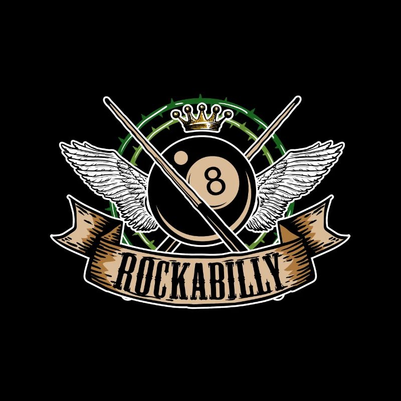 Rock n Roll Pool Billard 8 Rockabilly