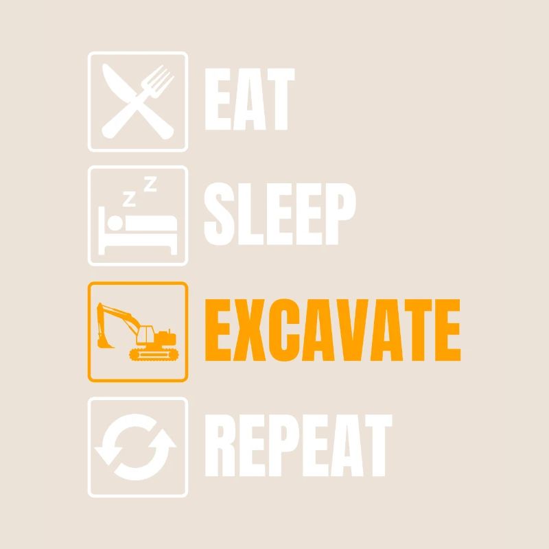 Bagger Baggerfahrer Baggerführer Baustelle