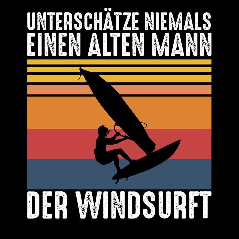 Alter Mann | Windsurfen Windsurfer Retro Style