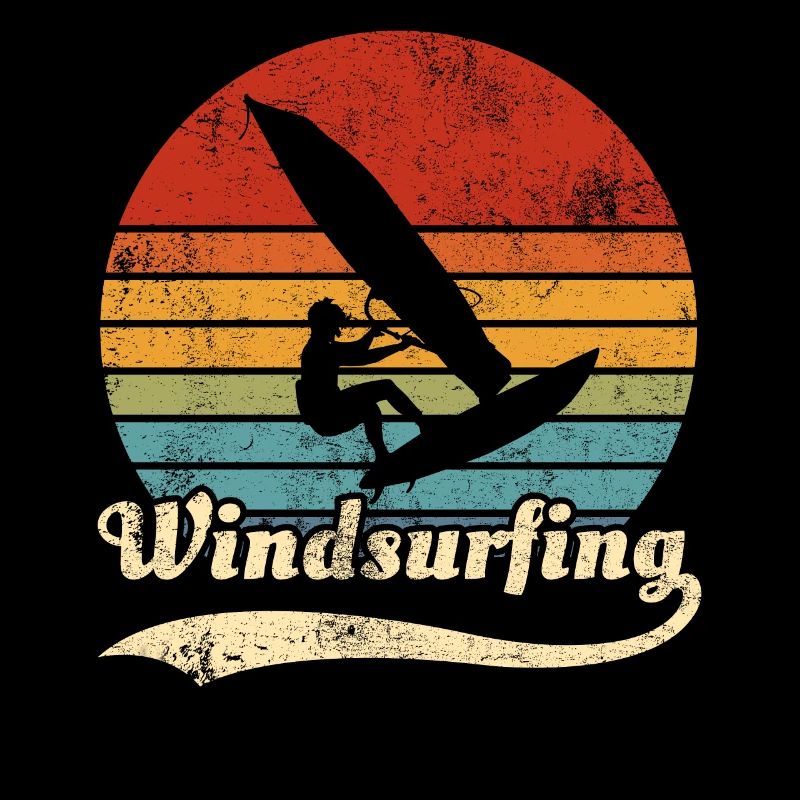 Windsurfing Windsurfer Retro Geschenkidee