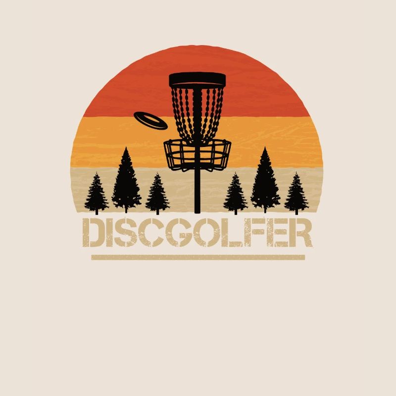 Discgolfer Discgolf Panier Rétro Disc Golf